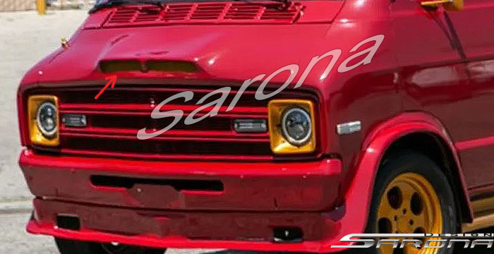 Custom Dodge Van  All Styles Hood Scoop (1971 - 1993) - $290.00 (Part #DG-012-HS)